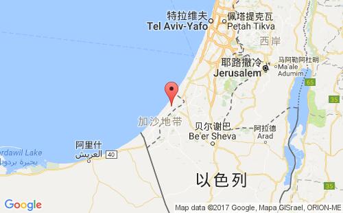 巴勒斯坦港口加沙gaza港口地图