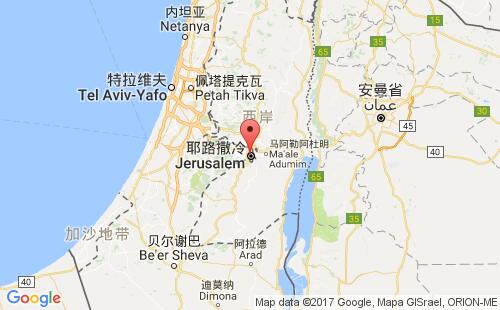 巴勒斯坦港口耶路撒冷jerusalem港口地图