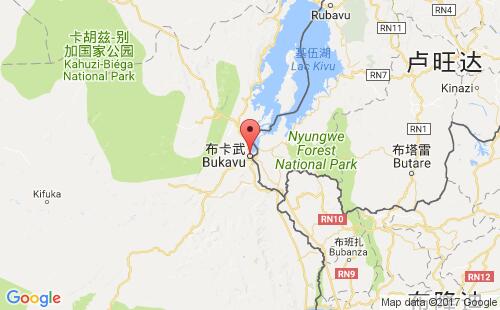 刚果(金)港口布卡武bukavu港口地图
