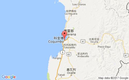 智利港口科金博coquimbo港口地图