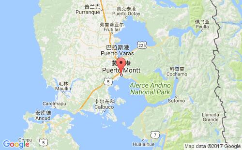 智利港口蒙特港puerto montt港口地图