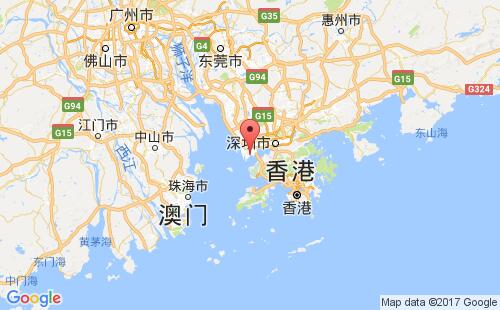 中国港口蛇口,深圳shekou港口地图