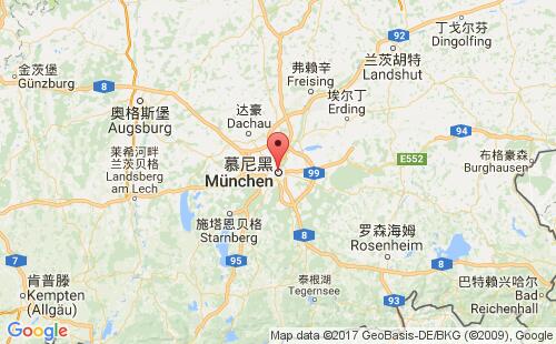 德国港口慕尼黑munich港口地图