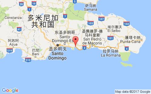 多米尼加港口博卡奇卡boca china港口地图