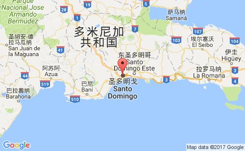 多米尼加港口圣多明各santo domingo港口地图