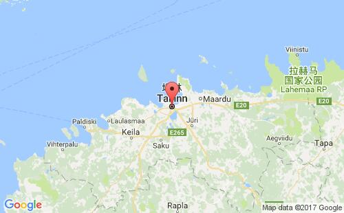 爱沙尼亚港口塔林tallinn港口地图