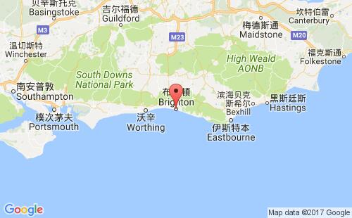 英国港口布赖顿brighton港口地图