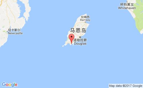 英国港口卡斯尔敦castletown港口地图