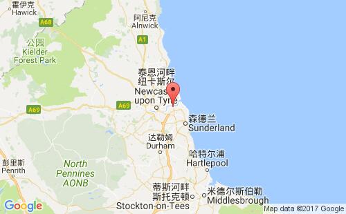 英国港口贾罗jarrow港口地图