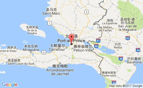 海地港口太子港port au prince港口地图