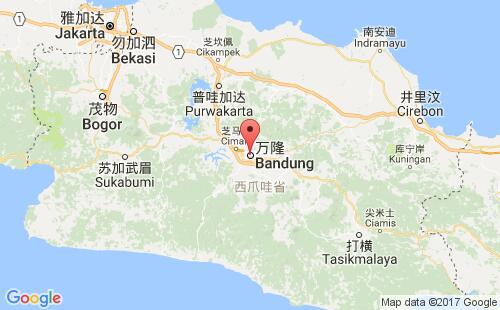 印度尼西亚(印尼)港口万隆bandung港口地图