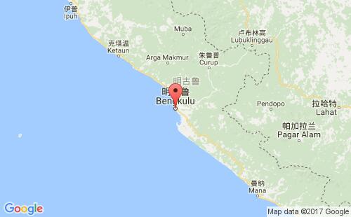 印度尼西亚(印尼)港口朋古鲁bengkulu港口地图