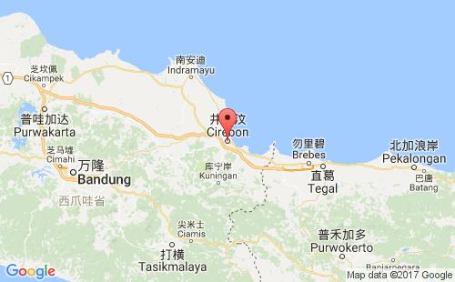 印度尼西亚(印尼)港口井里汶cirebon港口地图
