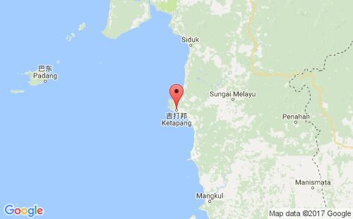 印度尼西亚(印尼)港口吉打拜ketapang港口地图