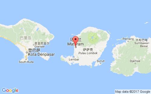 印度尼西亚(印尼)港口马塔兰mataram港口地图