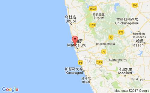 印度港口新芒格洛尔new mangalore港口地图