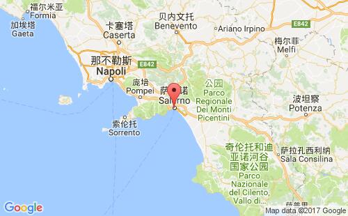 意大利港口萨勒诺salerno港口地图