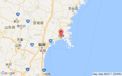 日本港口石卷ishinomaki港口地图