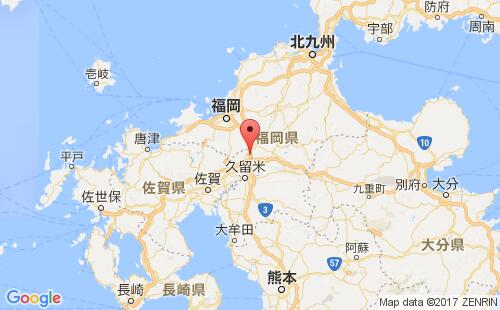 日本港口小仓kokura港口地图