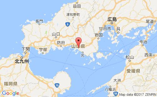 日本港口下松kudamatsu港口地图