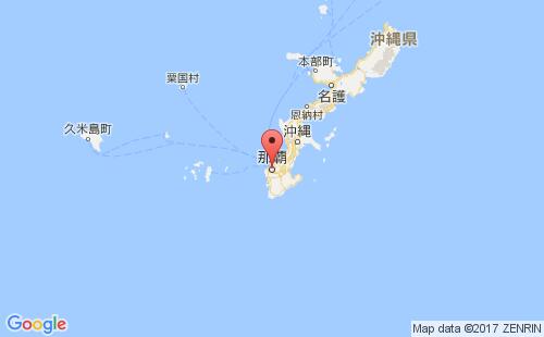 日本港口那霸naha港口地图