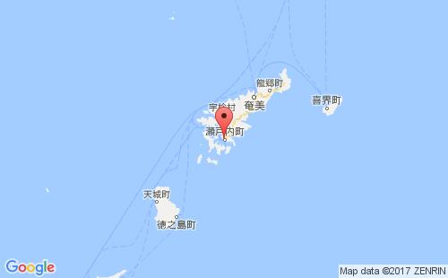 日本港口大凑ominato港口地图