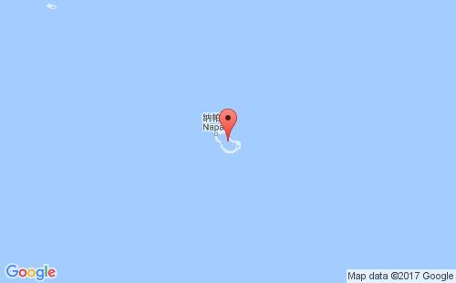 基里巴斯港口范宁岛fanning island港口地图