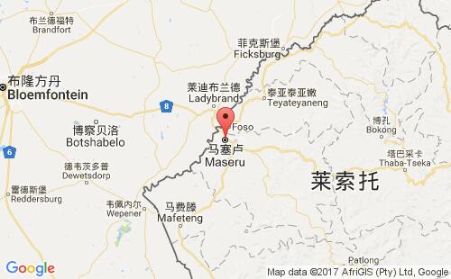 莱索托港口马塞卢maseru港口地图