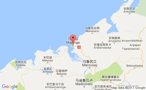 马达加斯加港口马任加mahajanga港口地图