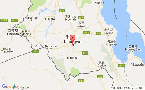 马拉维港口利隆圭lilongwe港口地图