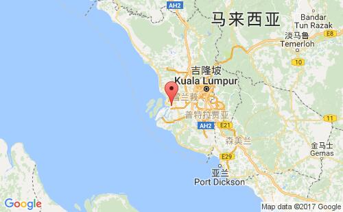 马来西亚港口巴生北港port kelang,north港口地图