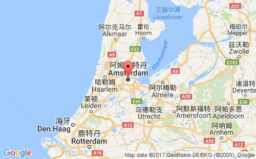 荷兰港口阿姆斯特丹amsterdam港口地图