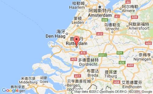 荷兰港口鹿特丹rotterdam港口地图