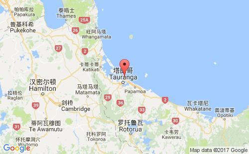 新西兰港口芒格努伊山mount maunganui港口地图