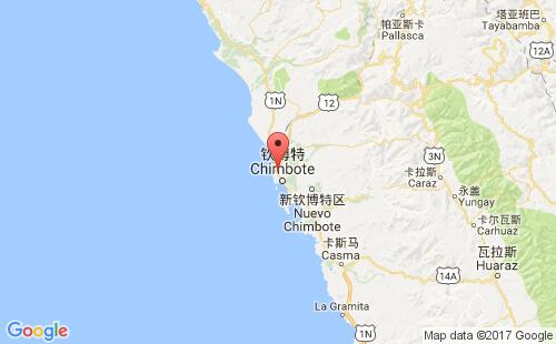 秘鲁港口科伊希科coisco港口地图