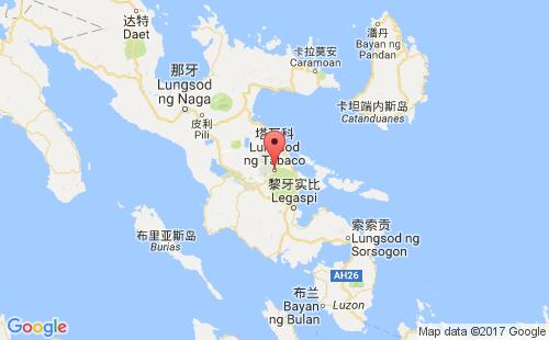 菲律宾港口塔瓦科tabaco港口地图