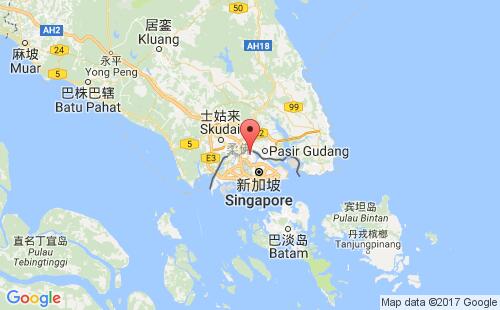 新加坡港口森巴旺sembawang港口地图