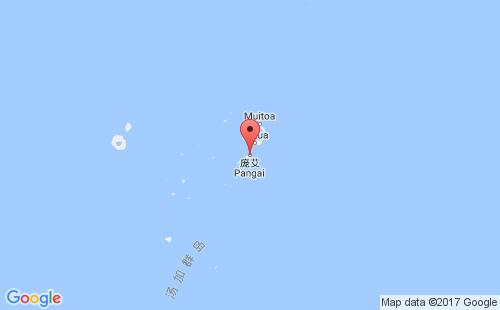 汤加港口庞艾pangai港口地图