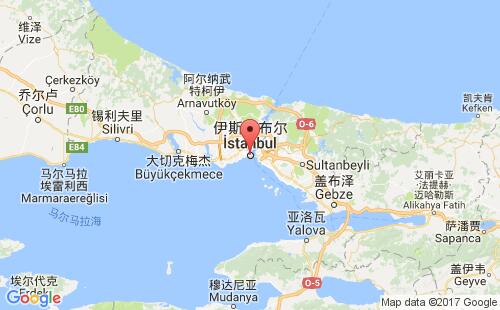 土耳其港口伊斯坦布尔istanbul港口地图