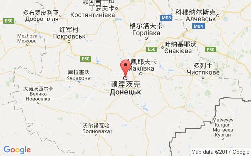 乌克兰港口顿涅茨克donetsk港口地图