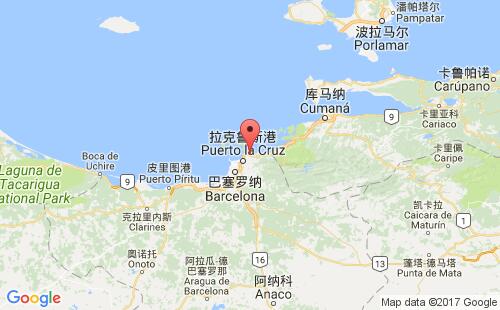 委内瑞拉港口关塔guanta港口地图