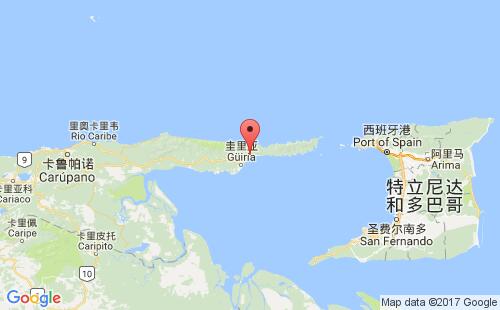 委内瑞拉港口耶罗港puerto de hierro港口地图