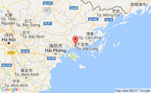 越南港口广宁港quang ninh港口地图