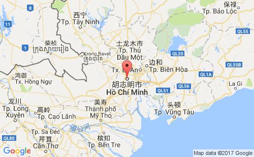 越南港口胡志明港ho chi minh,vict港口地图